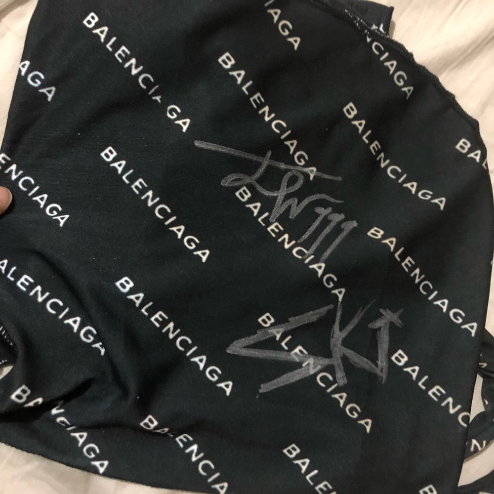 AUTOGRAPHED JUICEWRLD X SKI MASK THE SLUMP GOD DURAG